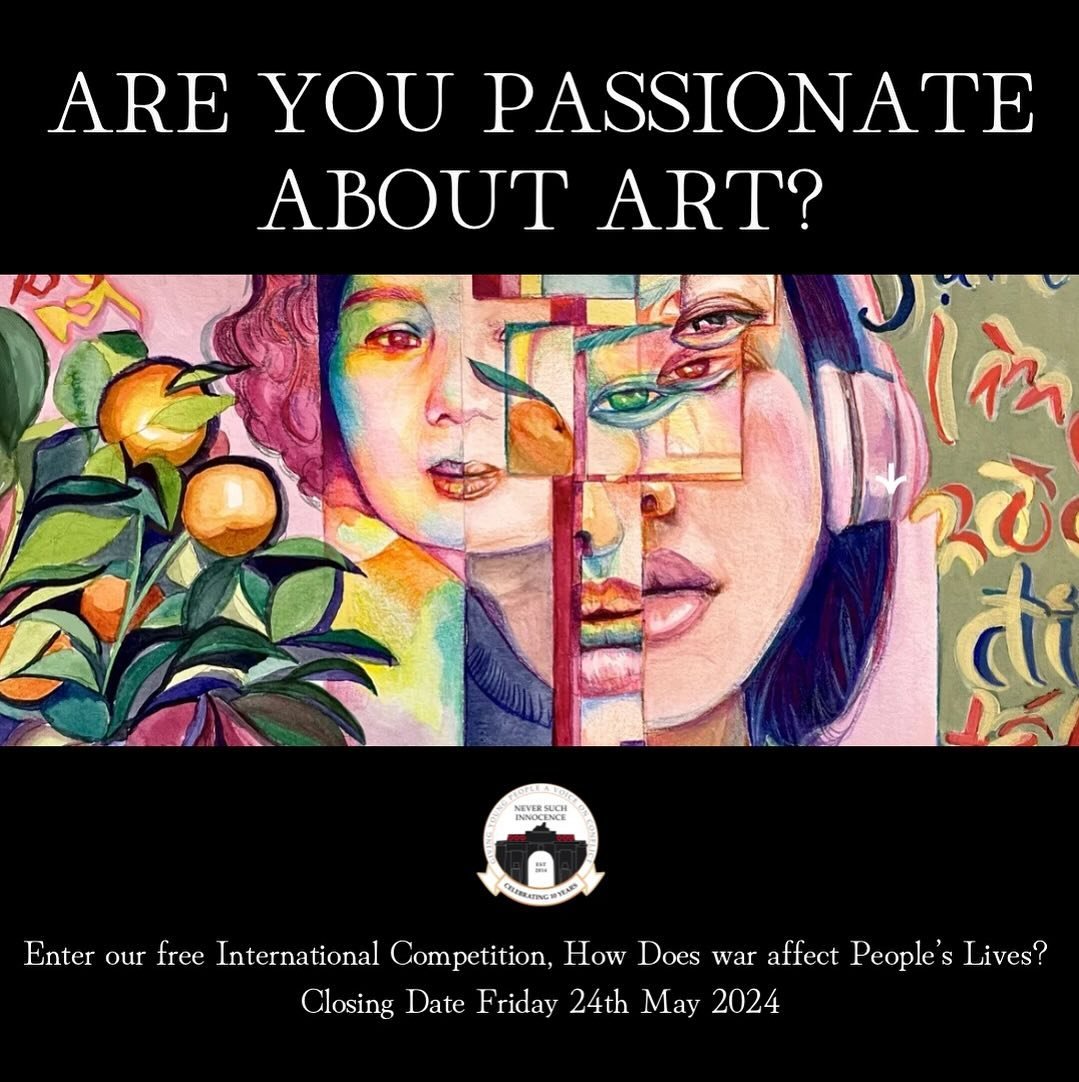 Calling all budding artists aged 9-18, 
you have until Friday 24th May to submit your artwork into our international competition, &lsquo;How does war affect people&rsquo;s lives?&rsquo;
#artist #youngartist #youngvoices #competition #conflictart #war