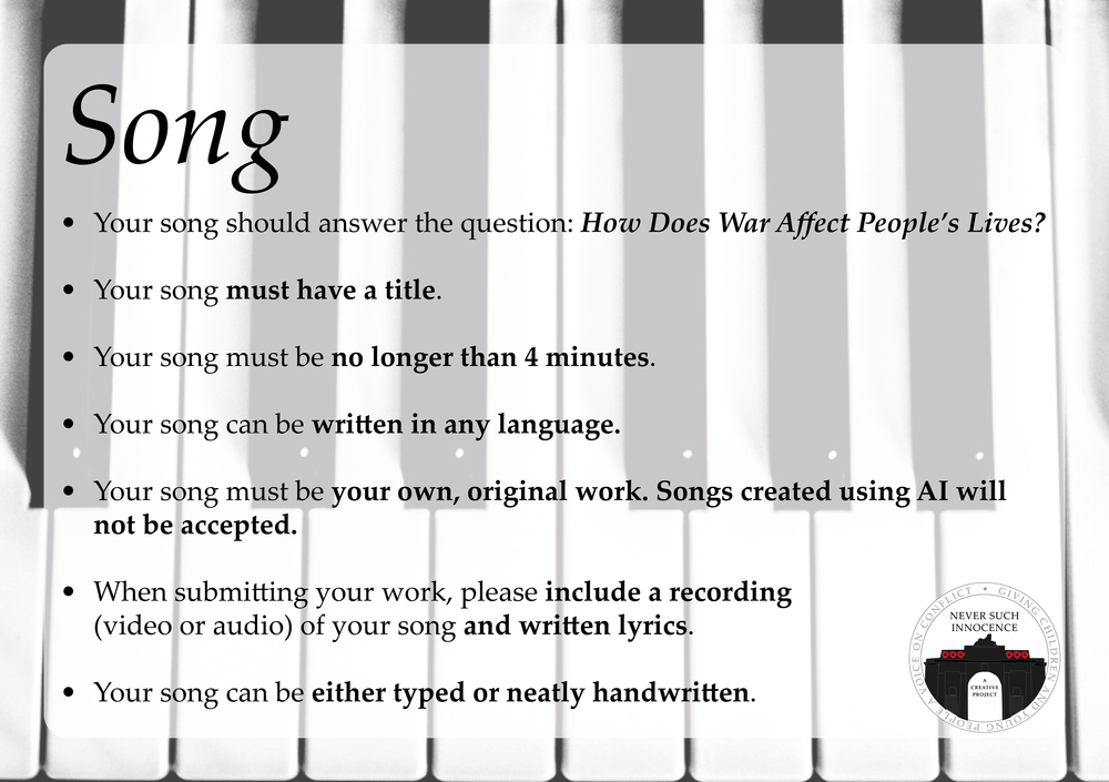 Song Competition — Never Such Innocence