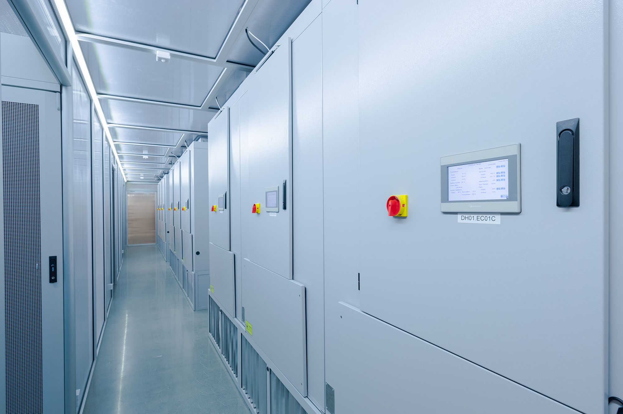 CloudCooler ECT 10800 evaporative cooling units. Installed in a Nordic-based data centre for increased energy efficiency.