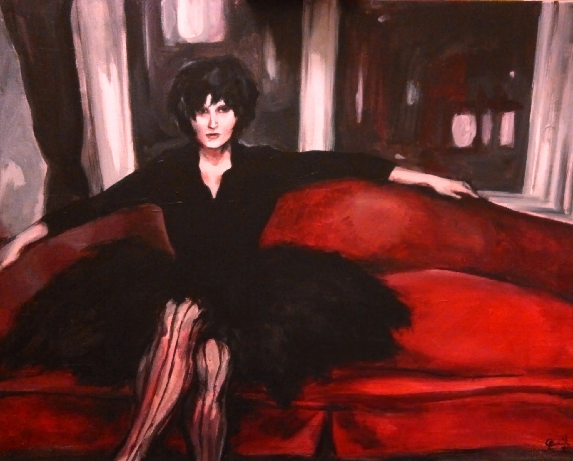 Sam Rose as a Crow. Acrylic. 22" x 28"
