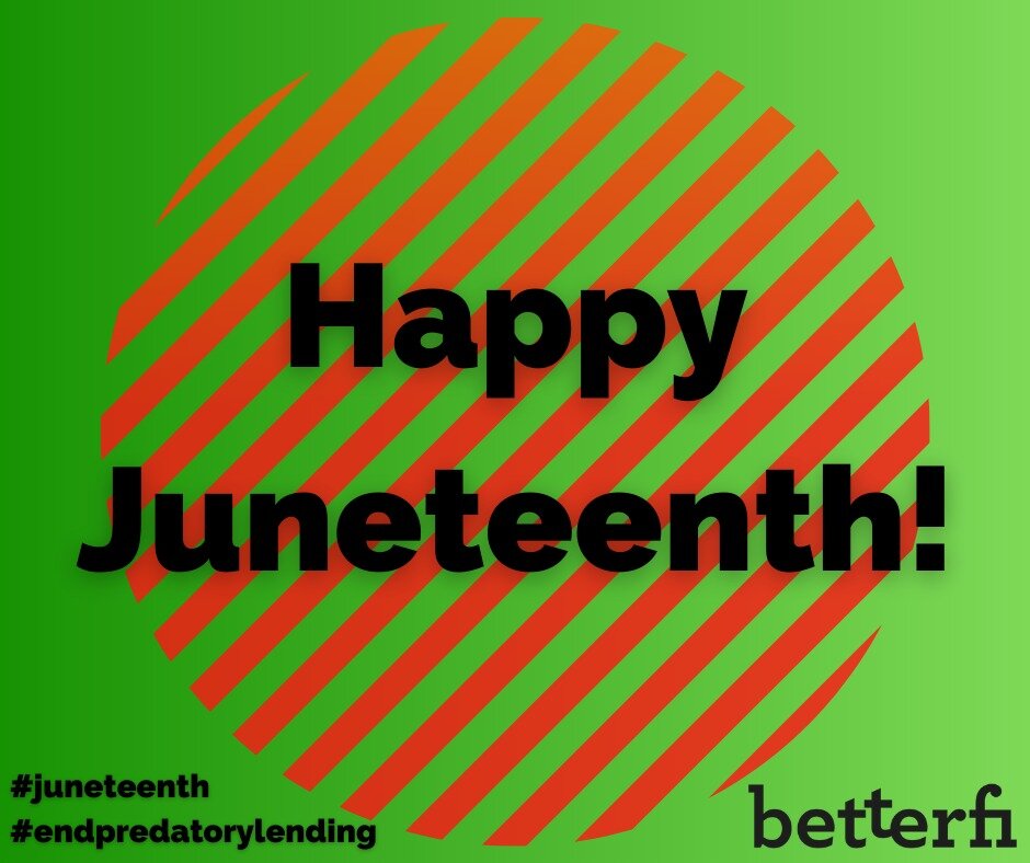 Happy Juneteenth!

@crlonline and @a@americanprospect recently reported on how predatory lenders disproportionately target and harm communities of color. 

Hope everyone is able to celebrate the holiday while remembering there is much work to do.

Re