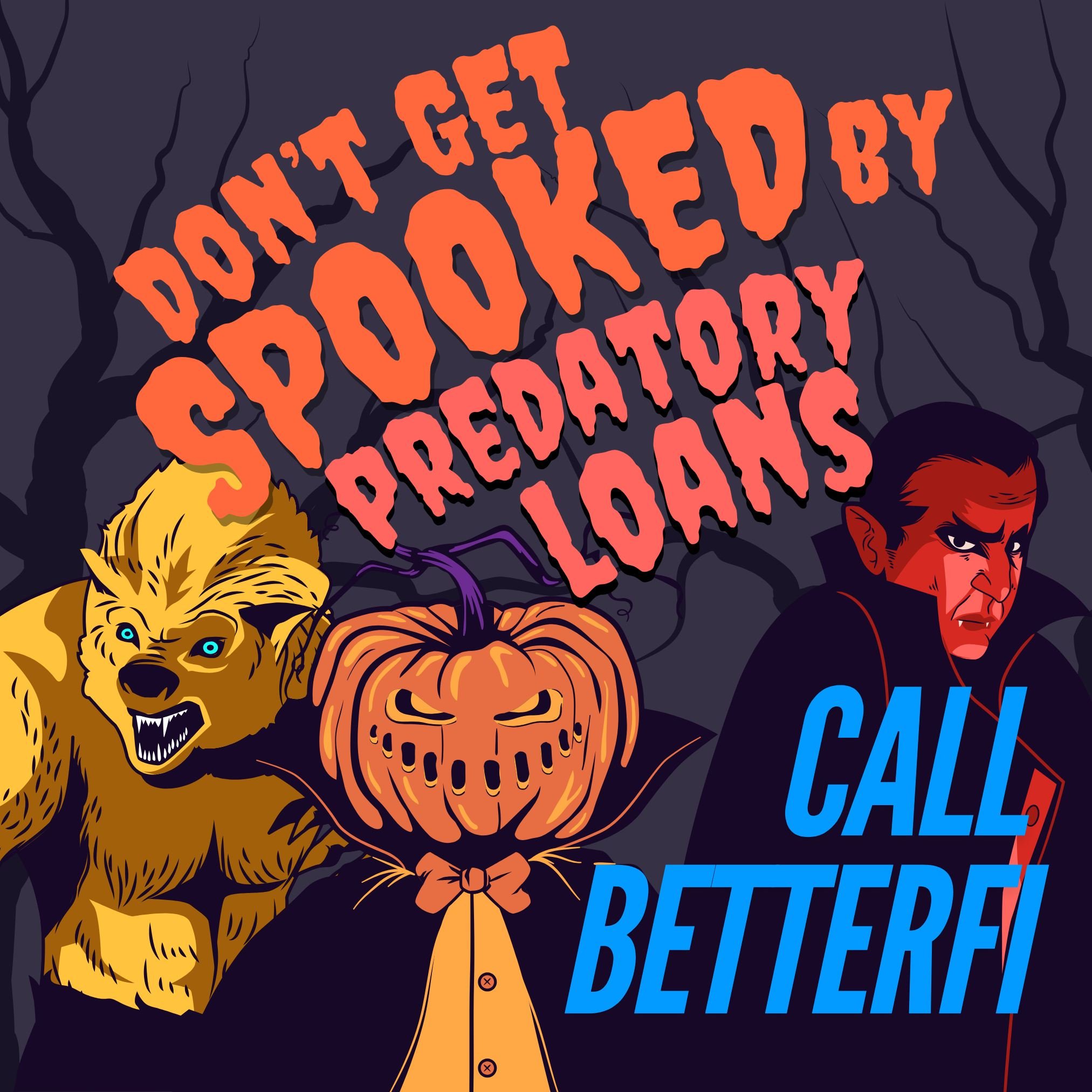 Don't get spooked this month trying to figure out how you'll ever pay down super-high-interest payday, title, or flex loans!

If you live in Tennessee, call/txt us at 931-313-9942 or visit www.betterfi.co/apply.

Hamilton Co. residents can call/txt 4