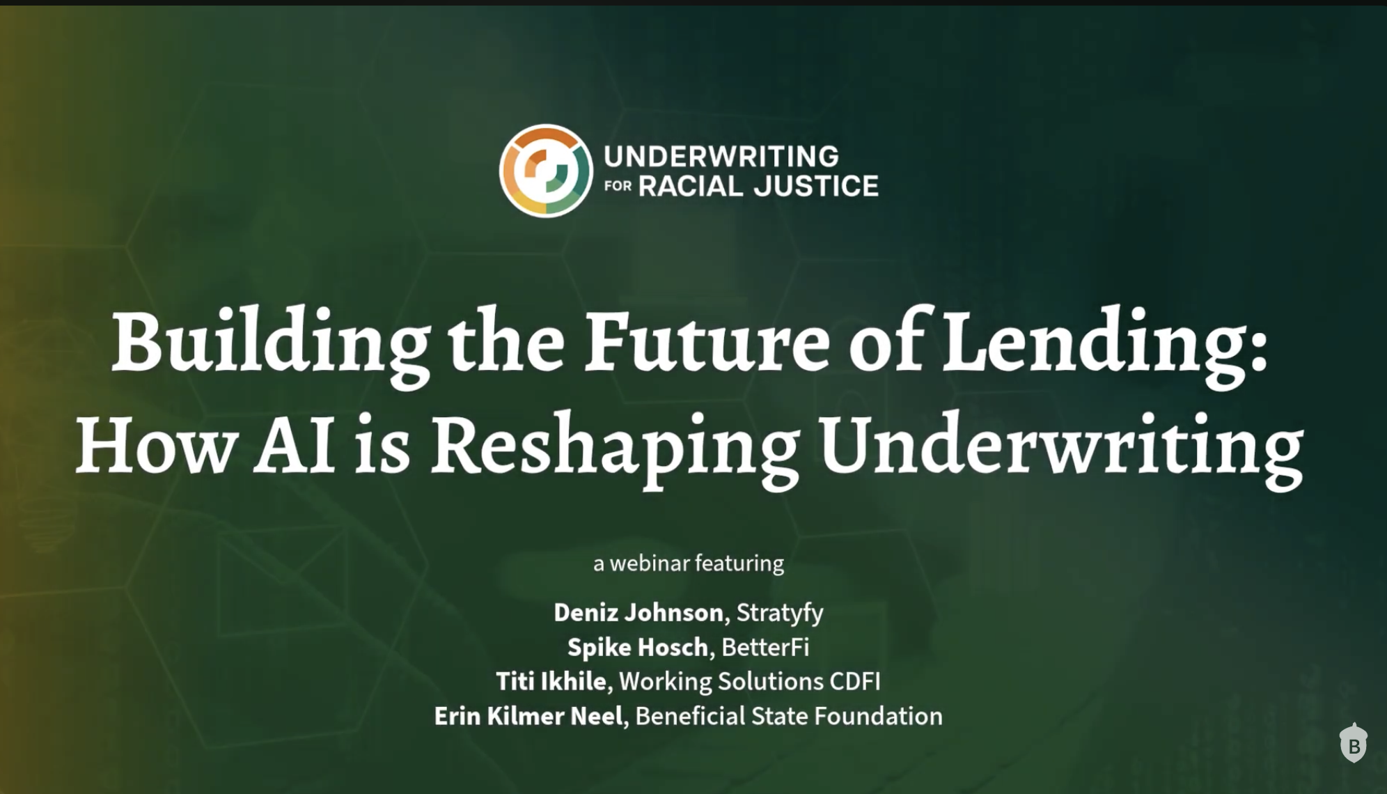 Beneficial State Foundation Webinar: How AI Is Reshaping Underwriting