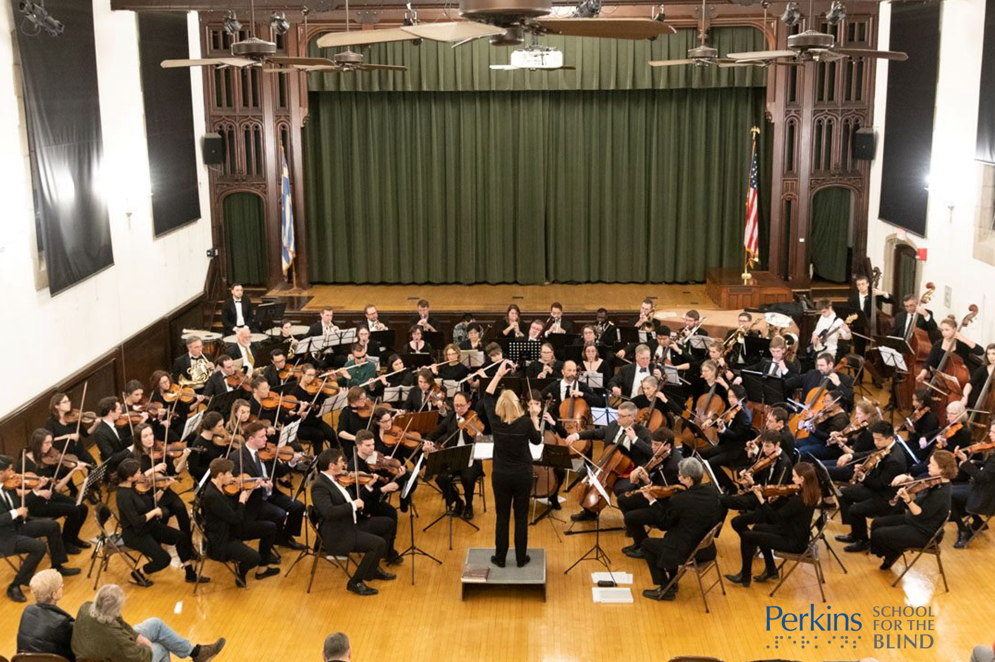 PERKINS SCHOOL FOR THE BLINDMusic students facing a wide range of developmental challenges from Perkins School for the Blind join the CSO for a side-by-side performance at our annual Holiday Pops concert.