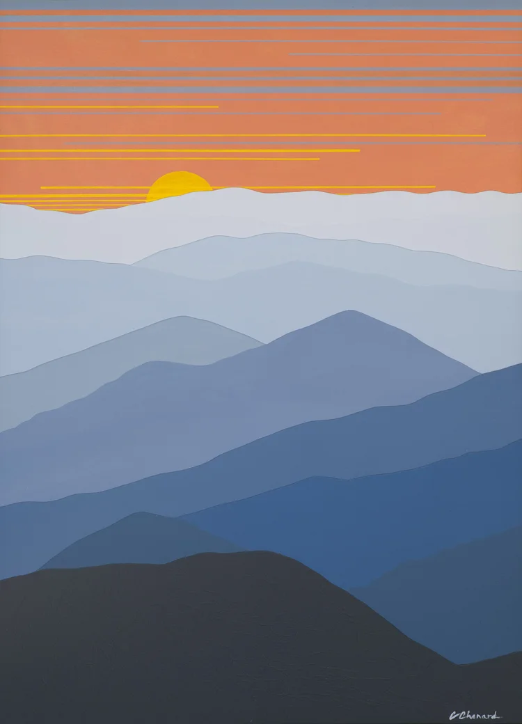 Cherokee Sunset Fine Art Giclee Print Cindy Lou Chenard