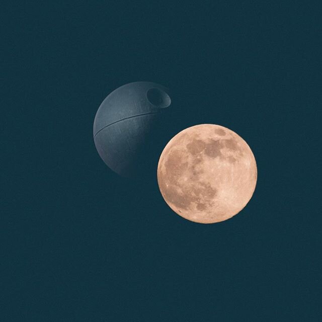 Got a good long shot of this weeks super moon, used my new filter to pull out  all the hidden details 😮  #supermoon #deathstar