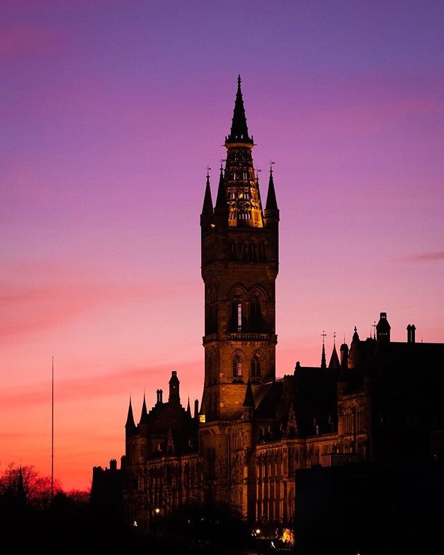 Hogwarts at sunset!
Well, University of Glasgow.
#scotland #visitscotland  #sunset