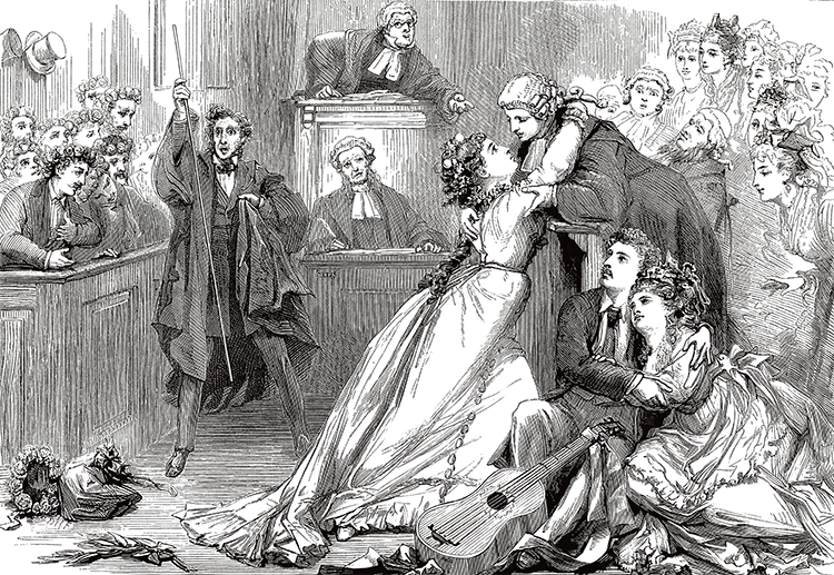 Gilbert & Sullivan's Trial By Jury, 1875.