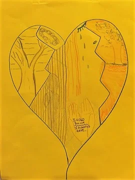 Personal art (pictured above) created by one of the participants in the session showing how they feel Stronger has helped them personally focus on the light and goodness of God, making way for living water to refresh and renew their lives, a change from the dry and parched seasons they have endured. They also commented on similar stories from the women in their classes when they begin to heal.