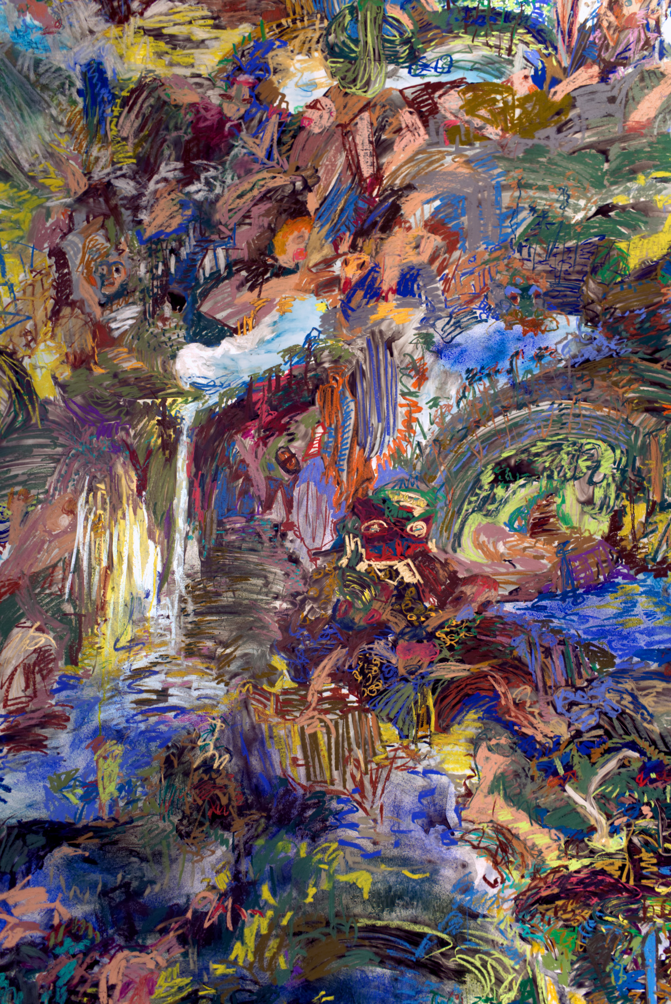 “Silent, upon a peak in Darien” (detail)