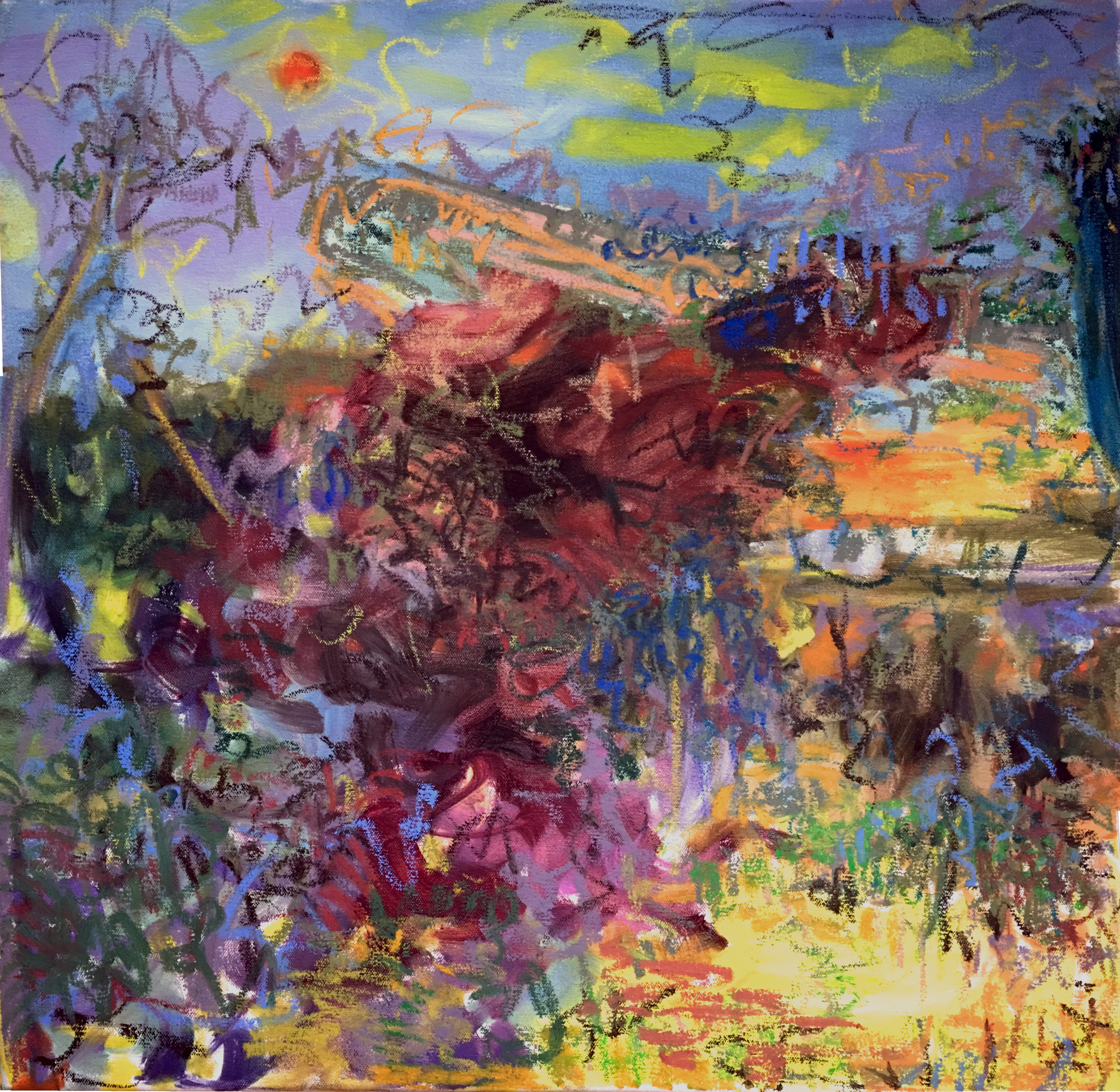 Gravity Escapement XXV; Oil on Canvas 24x24 inches;2016
