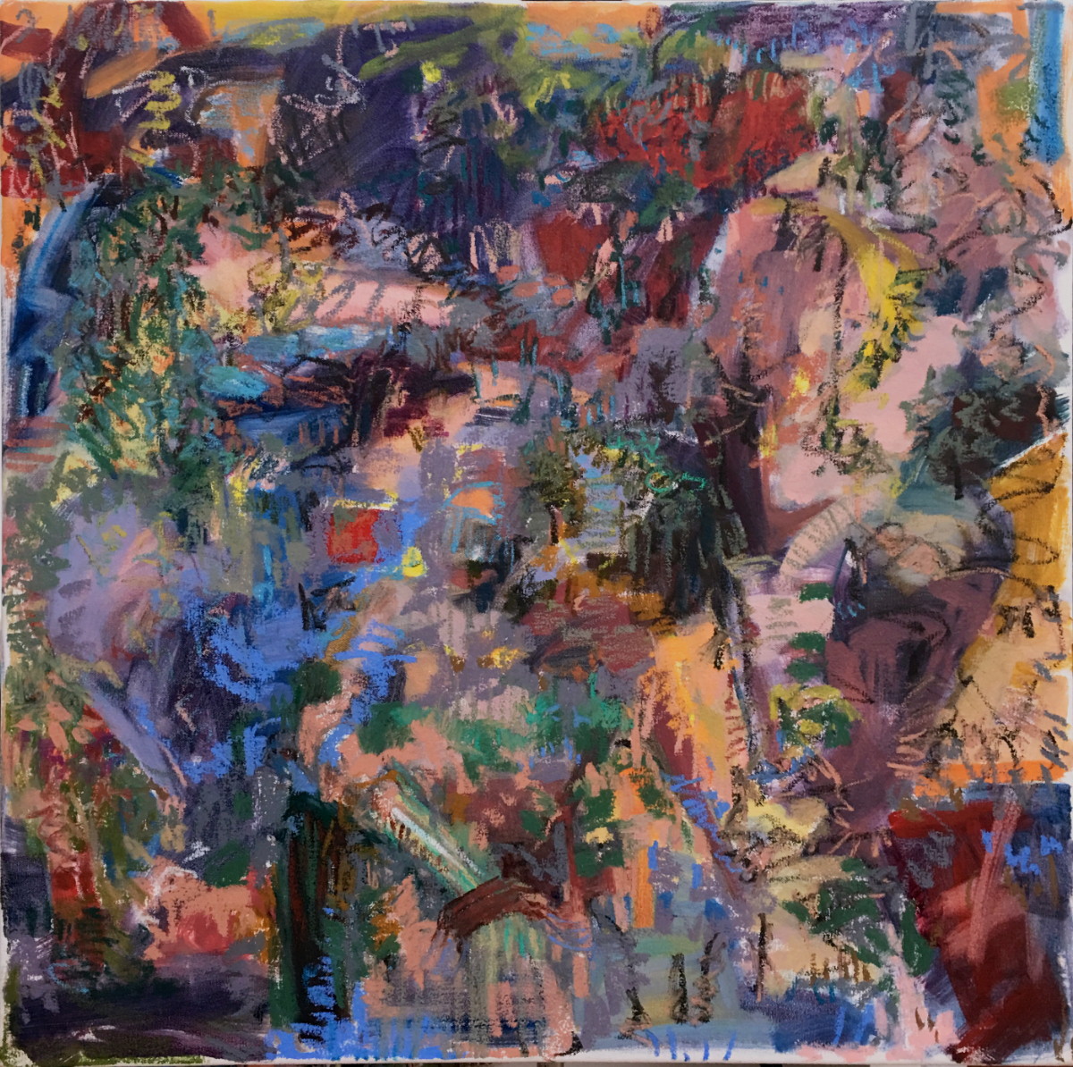 Gravity Escapement XXVIII; Oil on Canvas 30x30 inches 2016