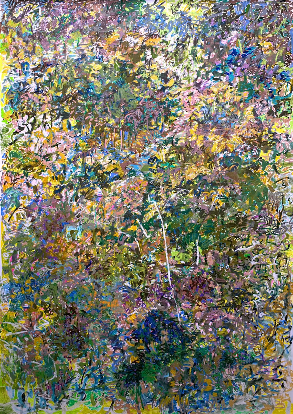 Past Continuous, 2017-2018, mixed media on paper, 86x90 inches