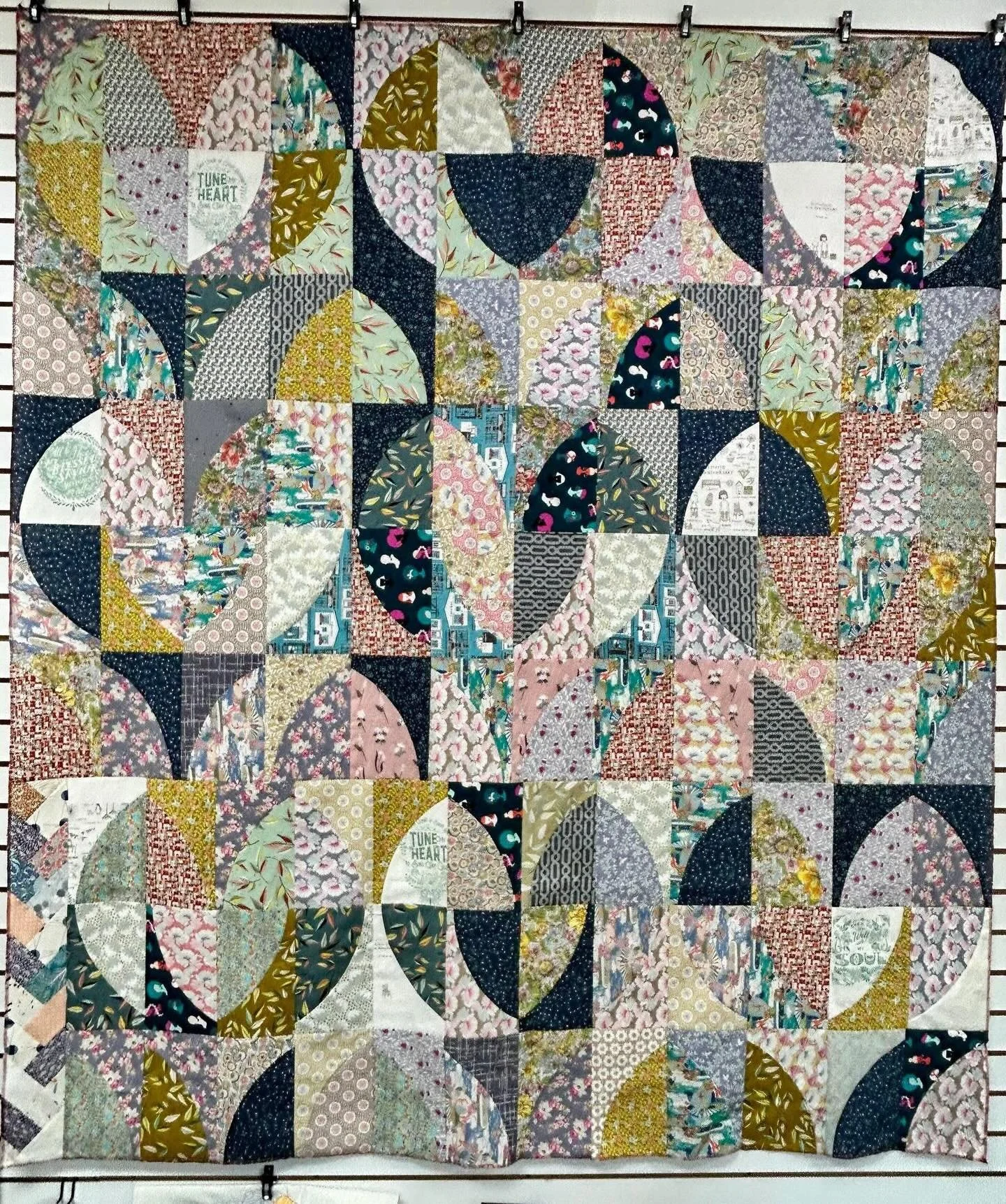 My original &ldquo;Abundant Love,&rdquo; was made largely with liberty of London fabrics. 

The red follow up by Diane G. Is part of the @gsafe auction! You have 2 hours left. I got the bid up to $440 and now it&rsquo;s on 🔥 

Don&rsquo;t miss this 