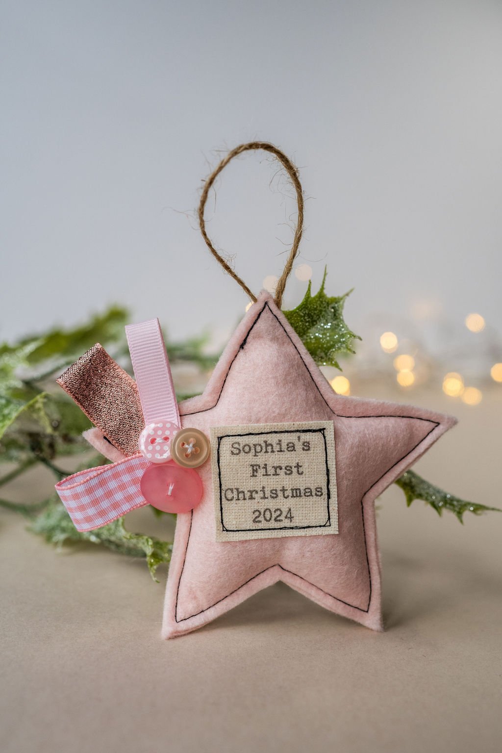 Baby's First Christmas - Pink