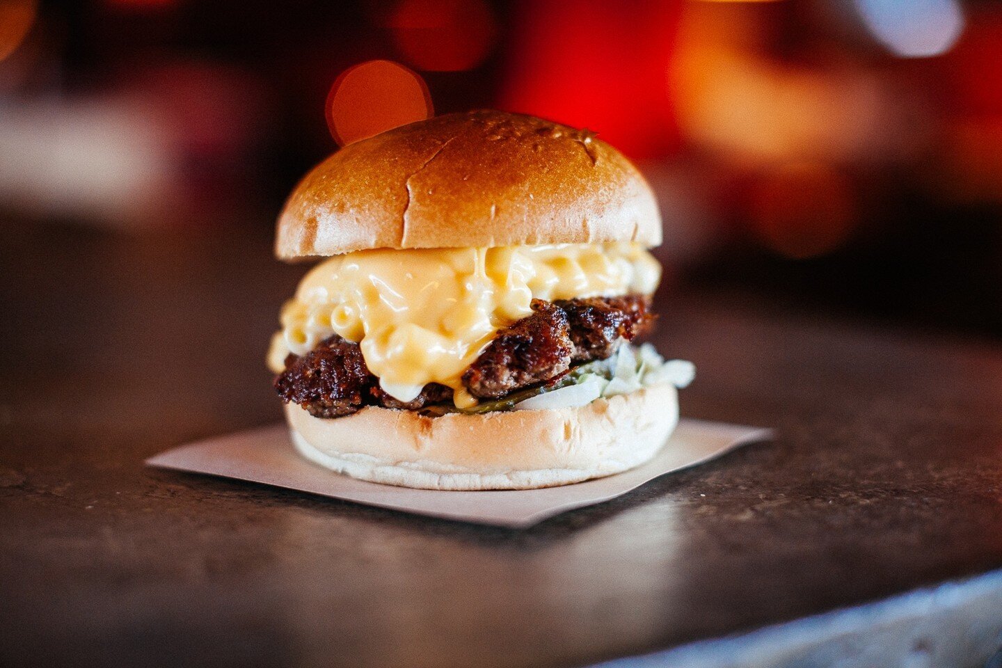 Mmmmmm Mac n Cheese! ⁠
⁠
Stop by Box Burger this evening for a Mac n Cheese Burger with some tasty sides, banging cocktails and good vibes! ⁠
⁠
Walk-ins welcome or you can book ahead via our link in bio. Outdoor dining is available too. ⁠
⁠
#burger #