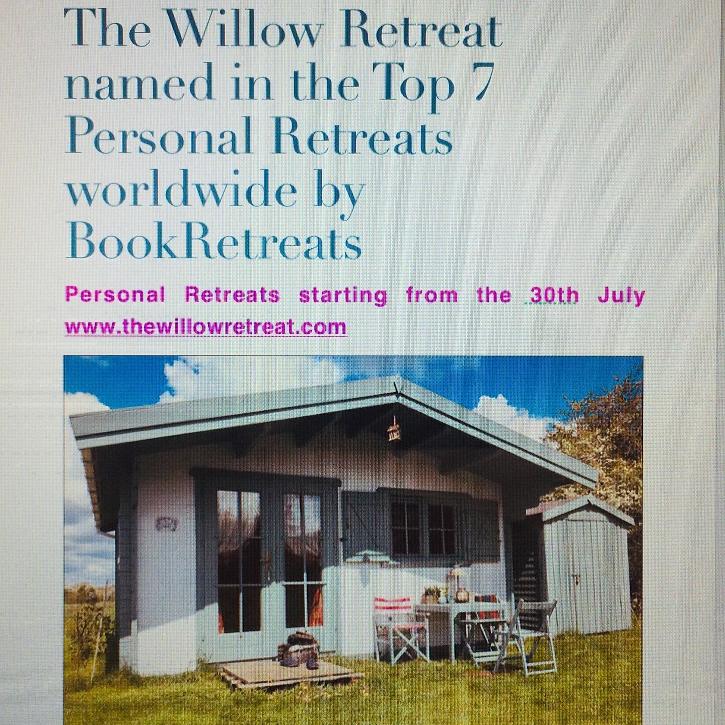 The Willow Retreat was named in the Top 7 Personal Retreats worldwide by BookRetreats back in March days before the Covid put a halt to life for awhile. Private retreats are starting back from the 30th July. See you soon. www.thewillowretreat.com 

#