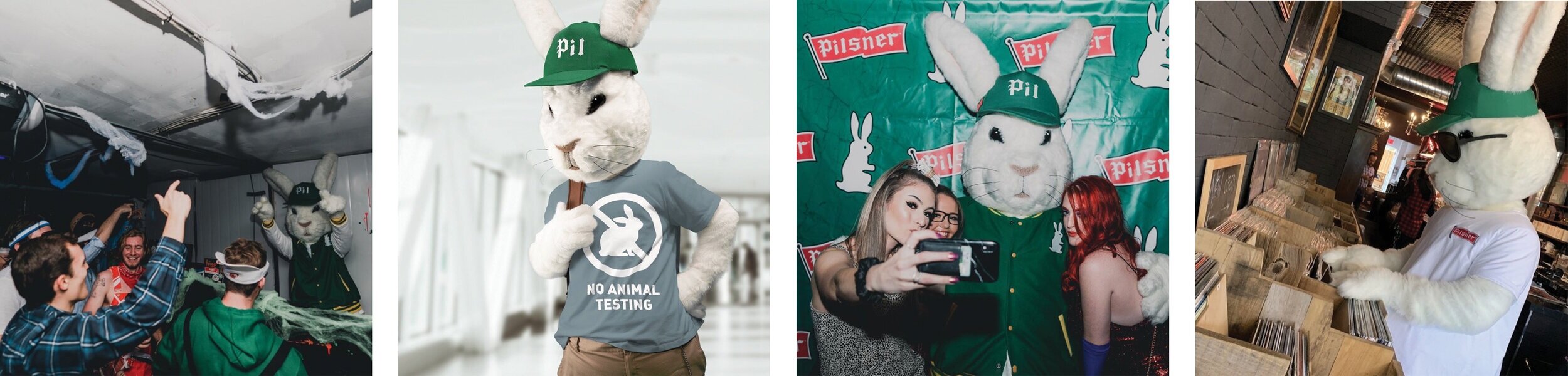 From campus poster sales, to pre-drink parties, our bunny made sure to photobomb them all.