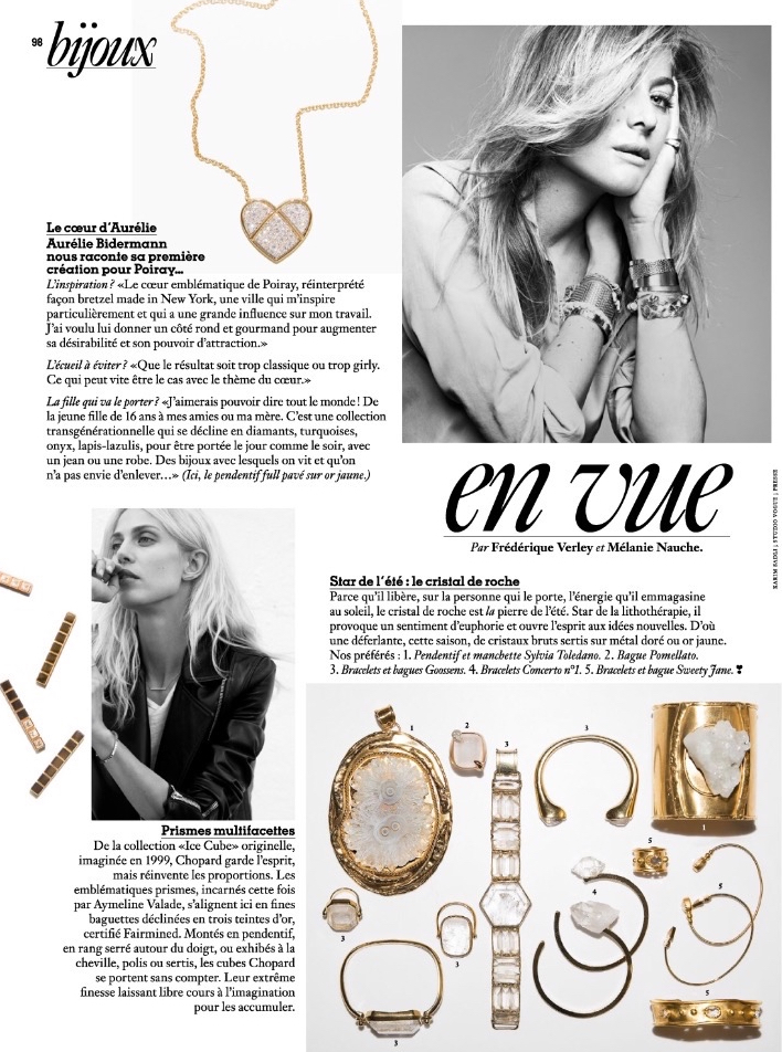 Vogue - Juin, Juillet 2017 - Bracelet Side Cristal de Quartz.jpg