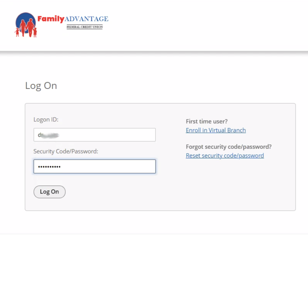 5. Enter in your new Login ID and password