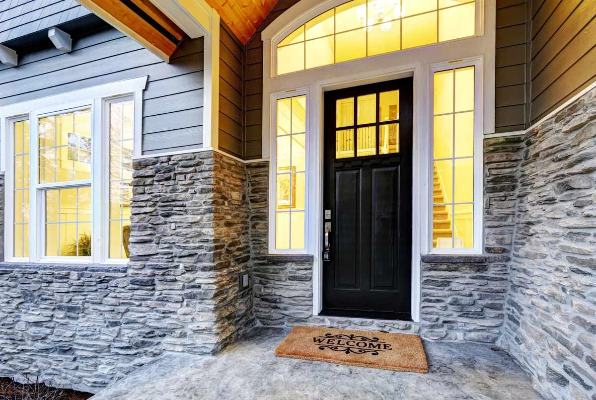 A Beautiful Transom above the Doorway adds to the Elegance of your Home.