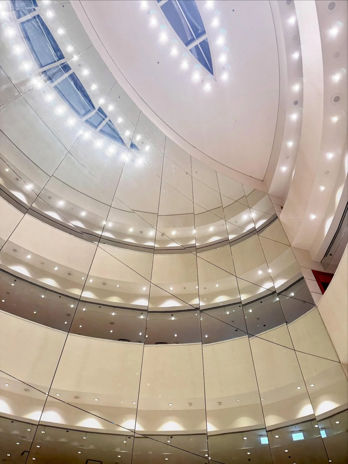 I attended the ballet @thecentrevancouver last night. The lobby area is a kaleidoscope of mirrors making it appear much more spacious than it actually is. It&rsquo;s impressive when you walk in, however you quickly notice the optical illusion at inte