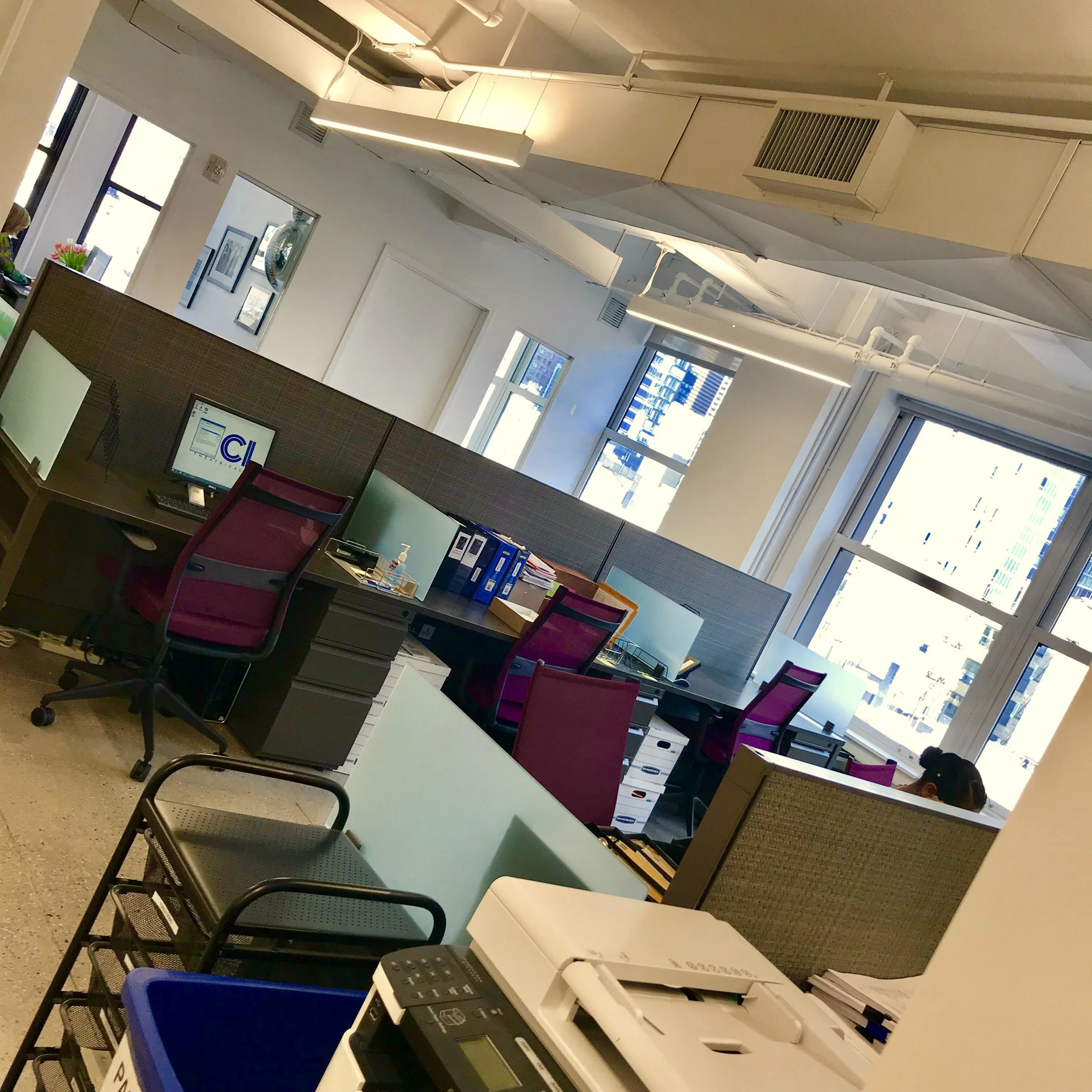 The new work spaces!