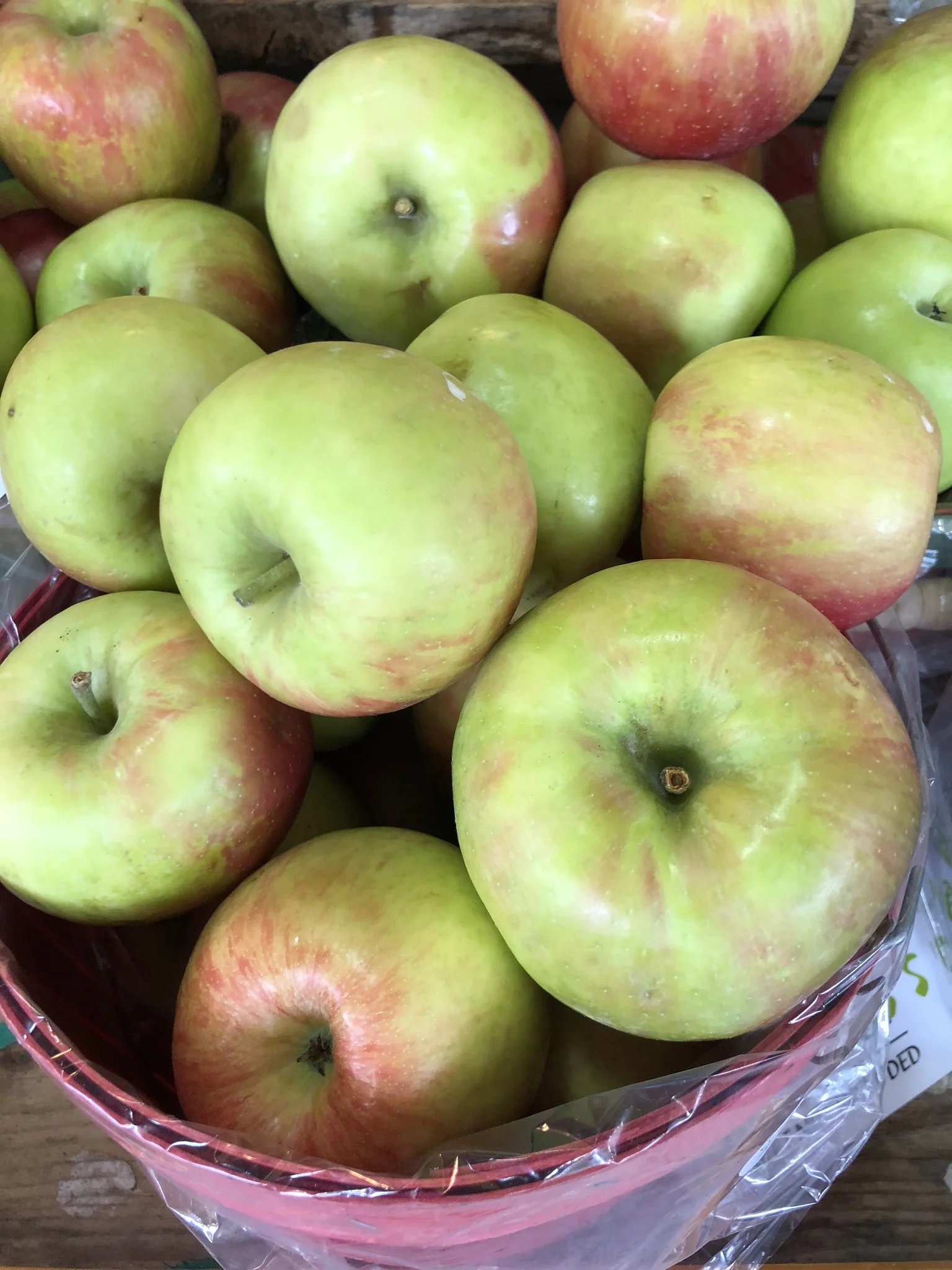 Locally grown apples at Russo's.