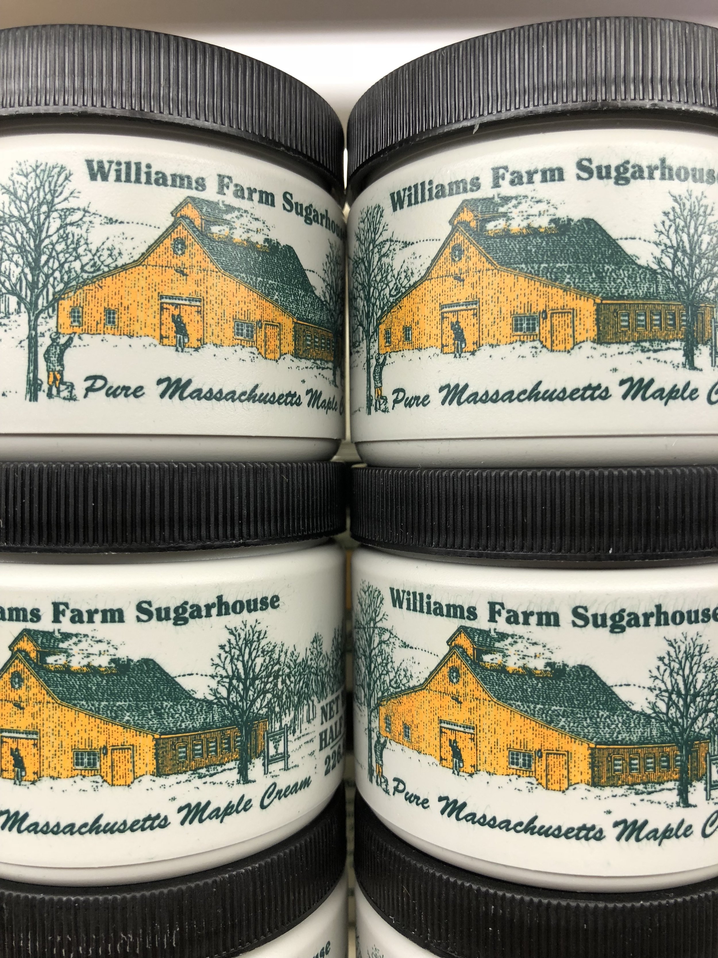 Maple cream from Williams Farm in Deerfield, Massachusetts is delicious! Try it on toast or with a spoon.