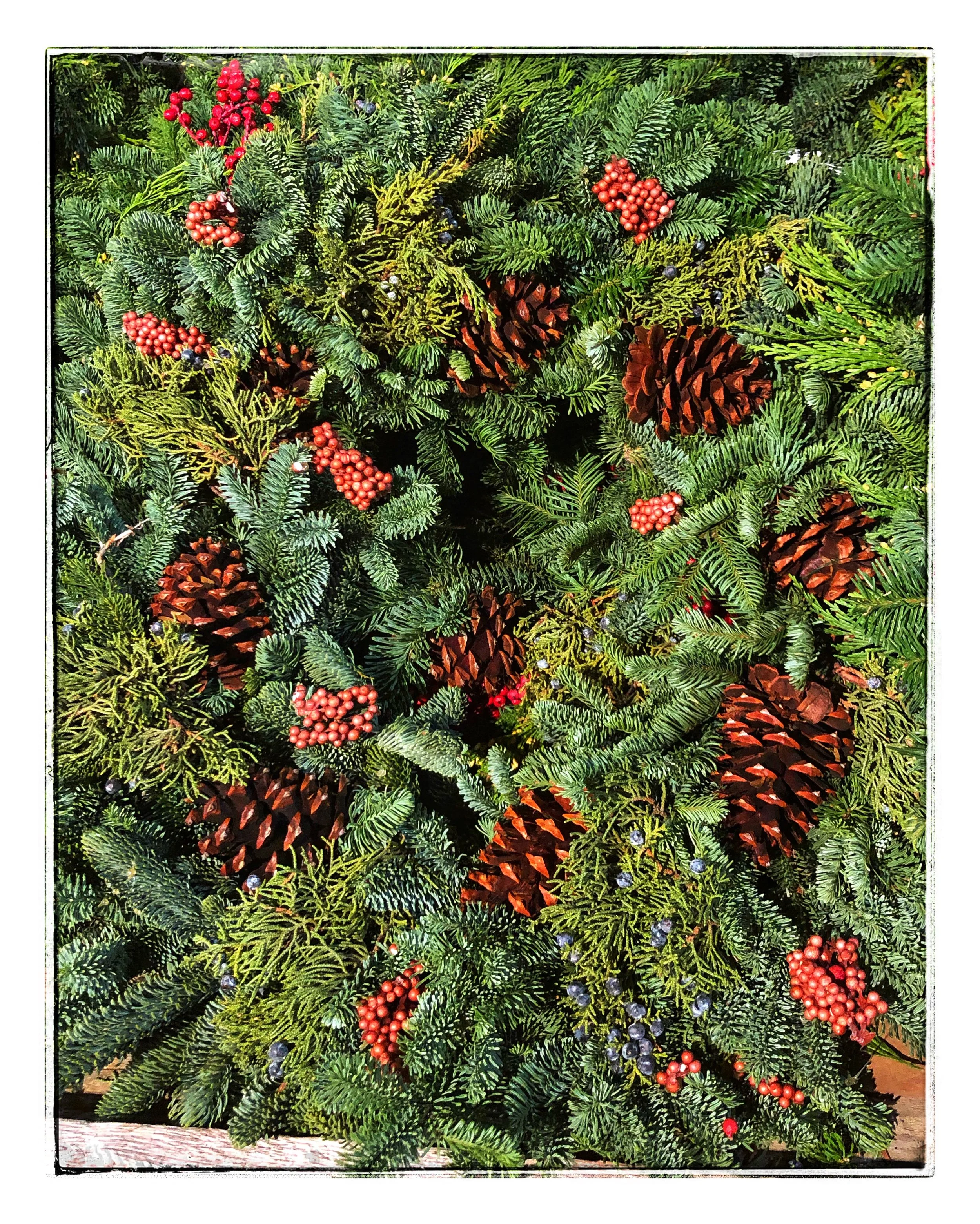Wreaths at Russo’s to decorate the season!