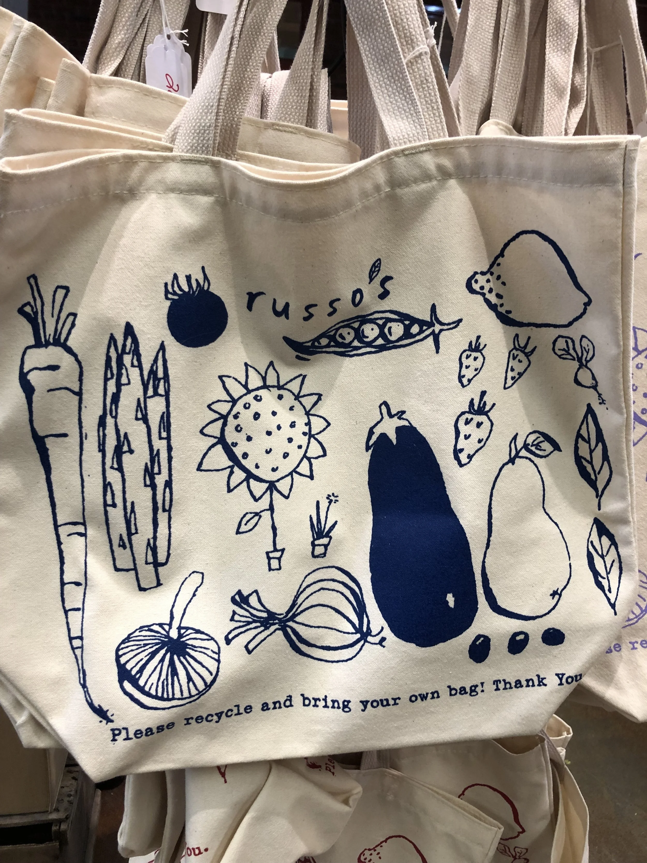 Our newest blue Russo’s Tote Bag make a perfect holiday gift!
