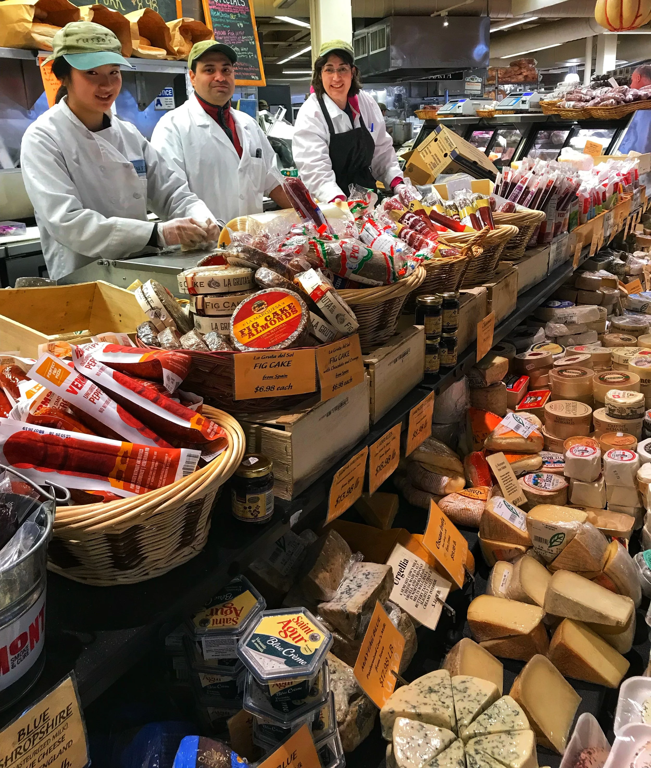 Russo’s Cheese Team is ready to assist you and let you sample our many varieties!