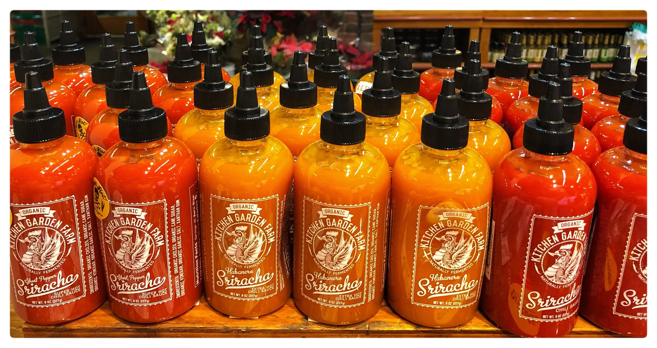 Massachusetts-made organic Sriracha makes a delicious stocking stuffer!