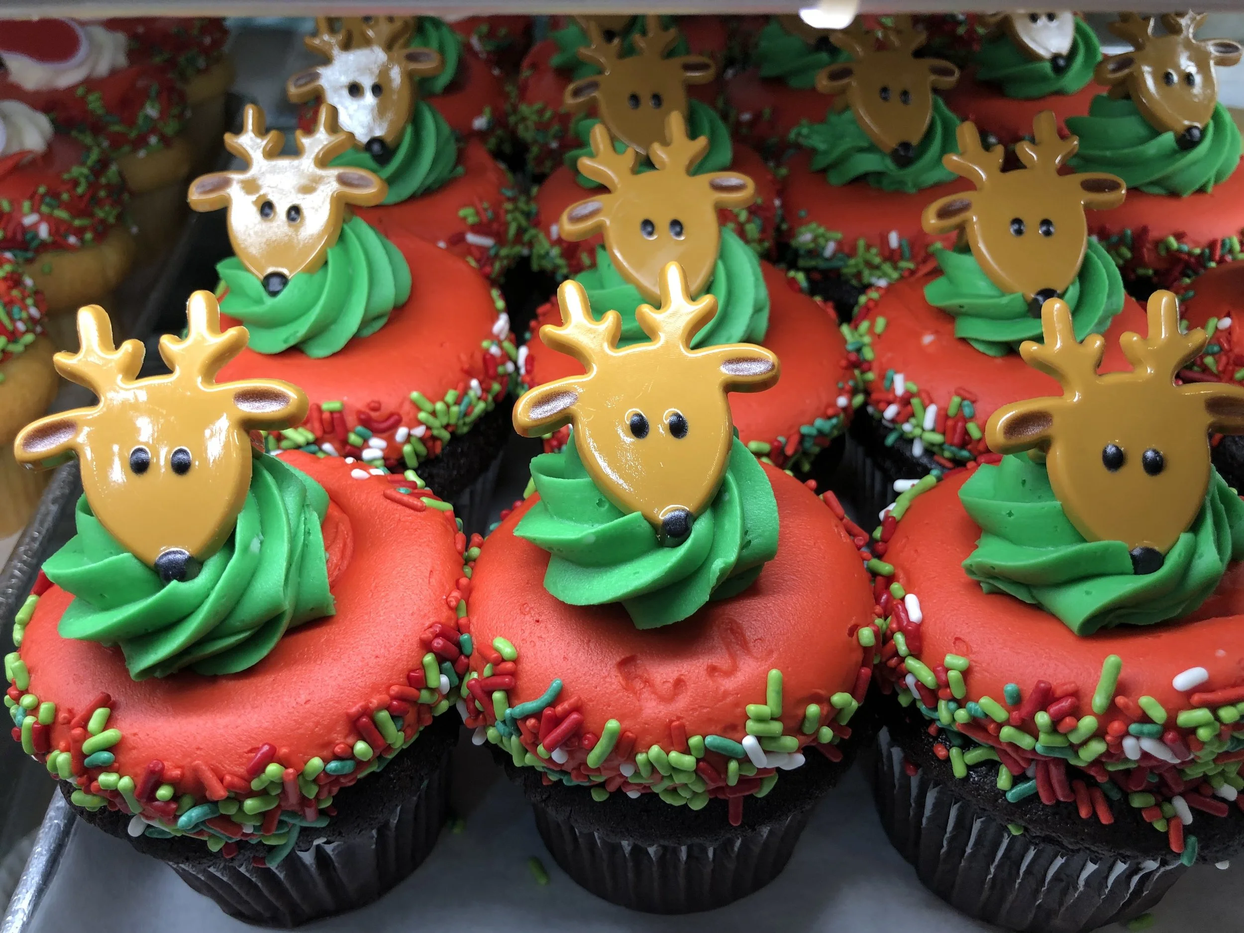 Reindeer cupcakes at Russo’s