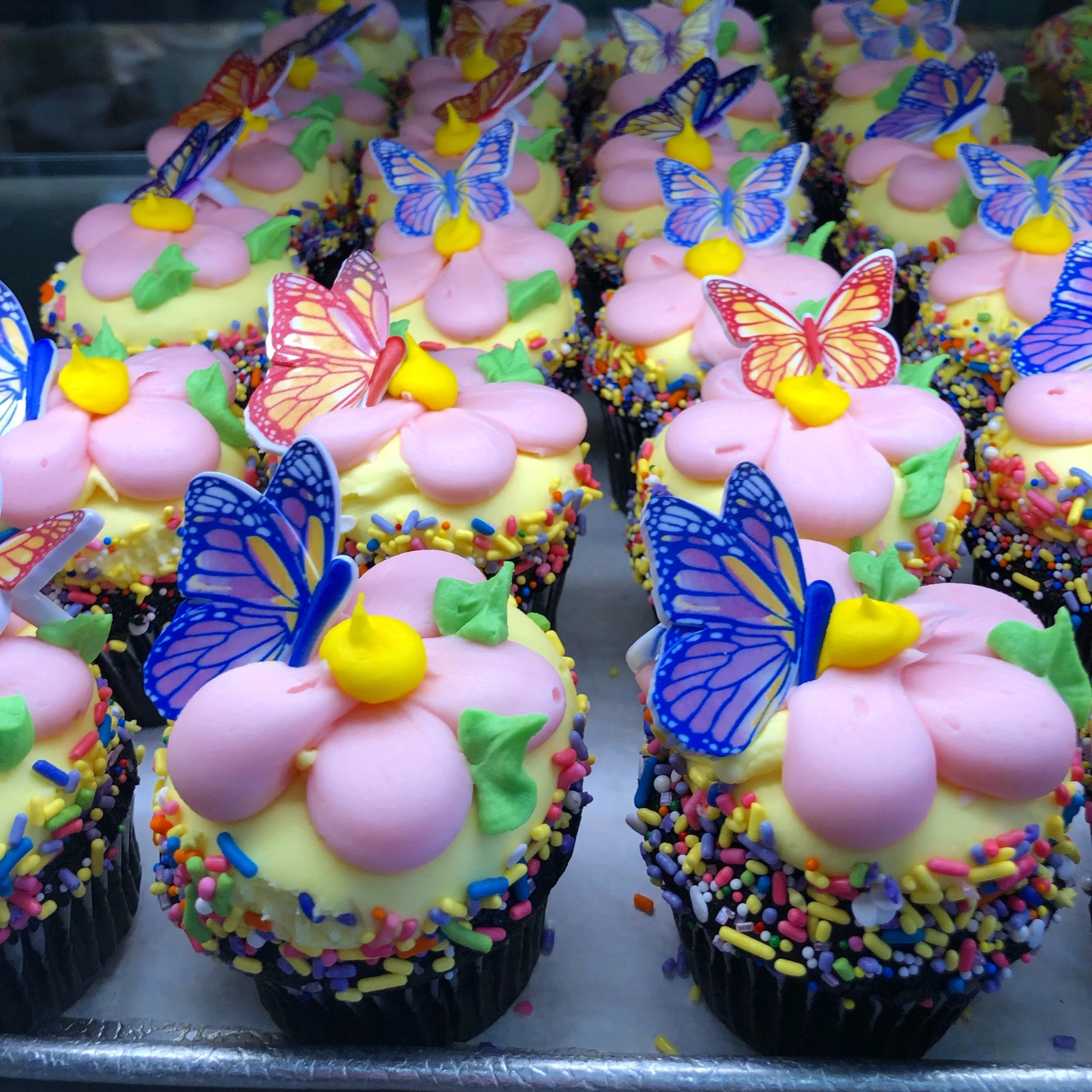 Springtime cupcakes to celebrate the Holidays!