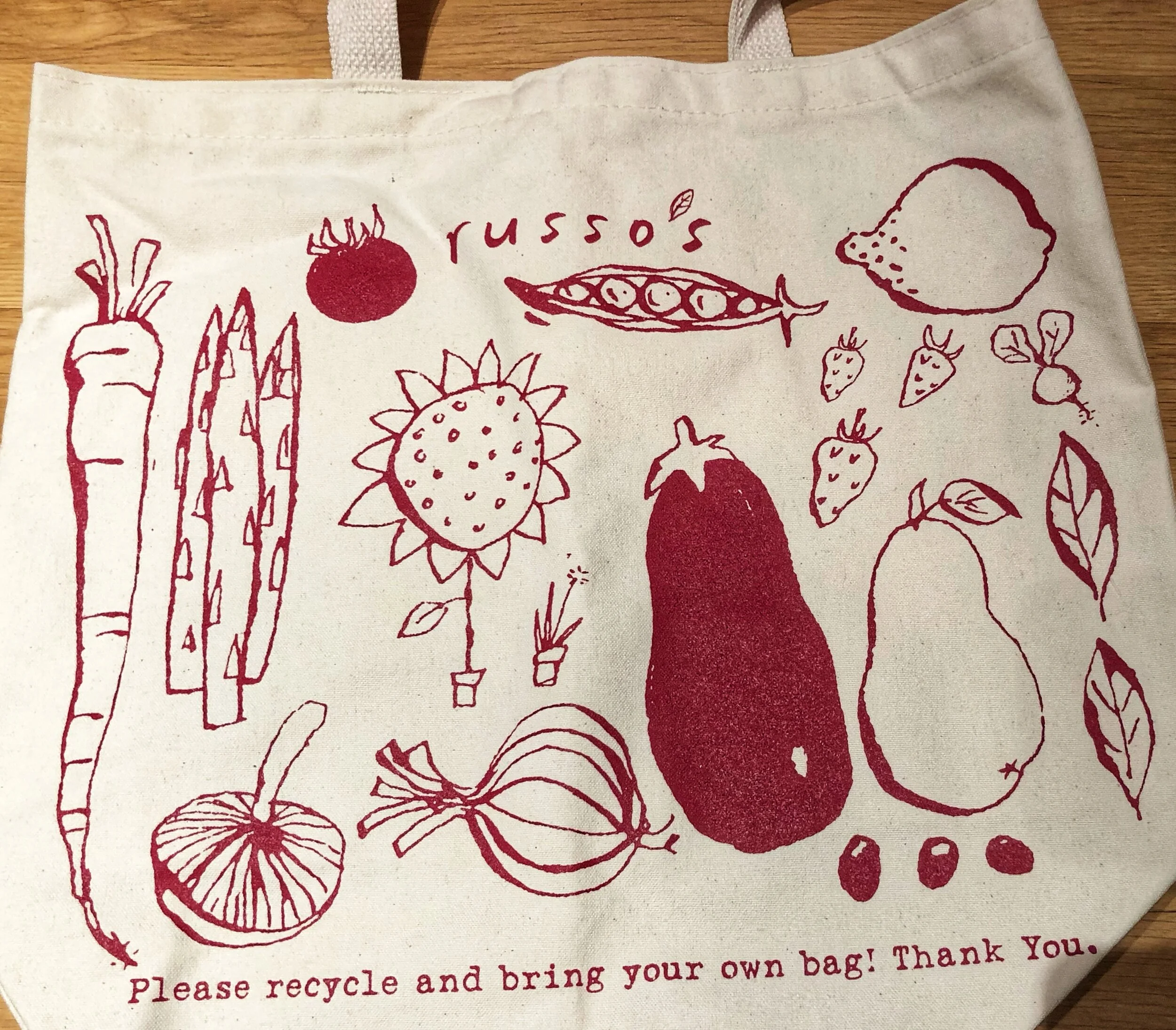 New Russo’s tote bag colors arriving for the winter season! Get yours now!