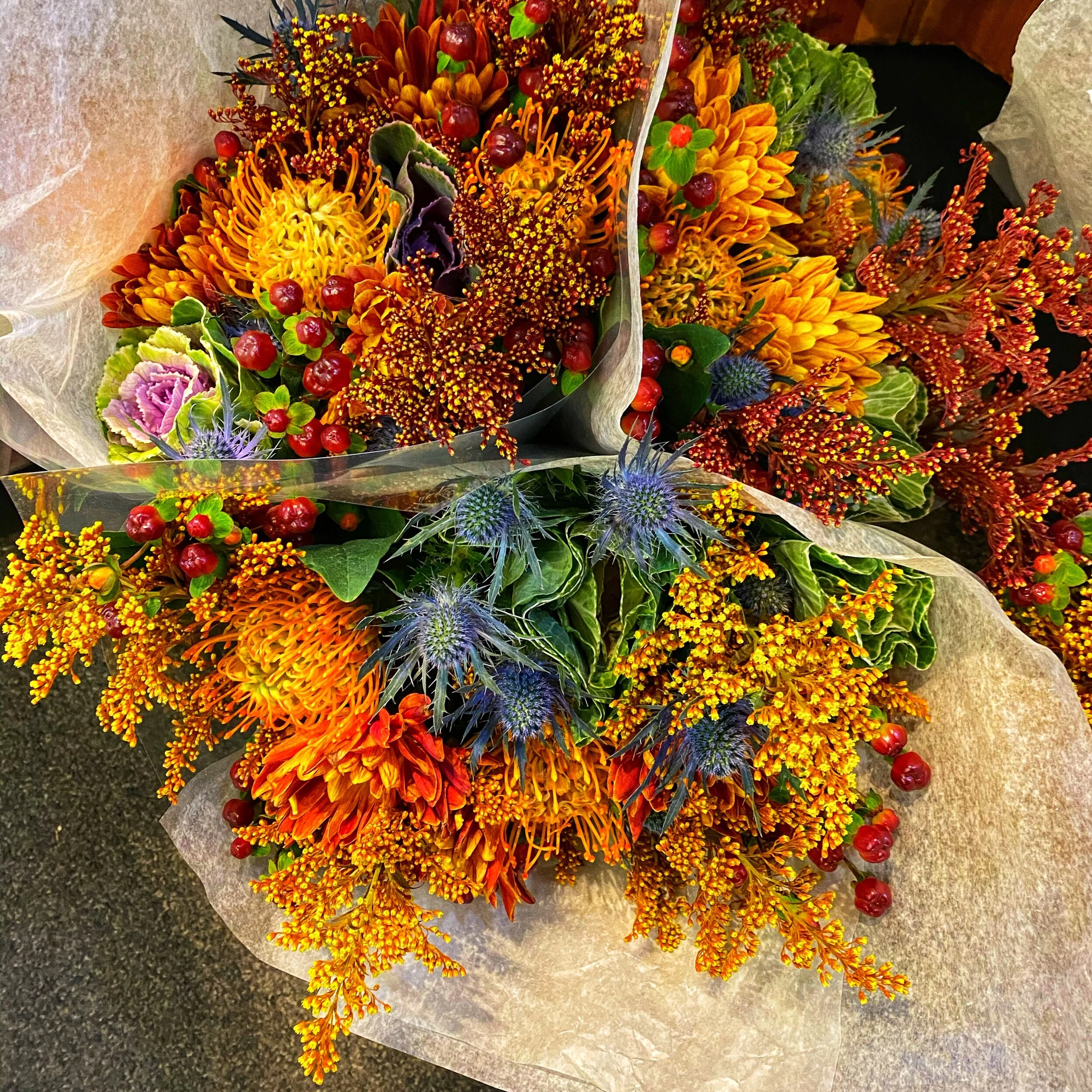 Fall Bouquets at our store!