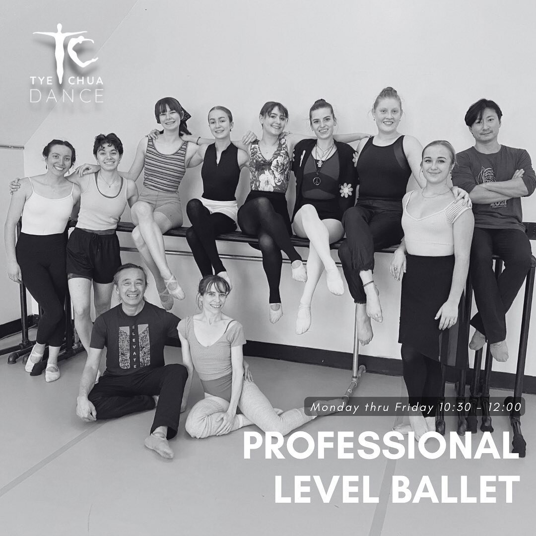 Did you know Tye Chua Dance is the only place in town that has open professional level ballet classes!? 💥 

Whether you're an advanced level student, current or former professional or local faculty, we invite you to take Gene Chua's super fun and su