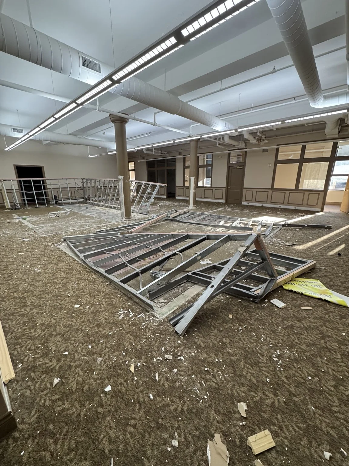 Demolition underway in the future Kalamazoo Ballet studio space
