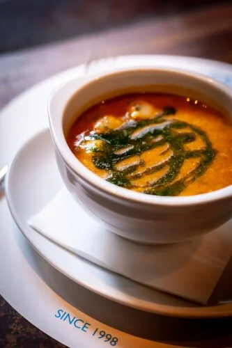 Why is Gamba fish soup famous? 