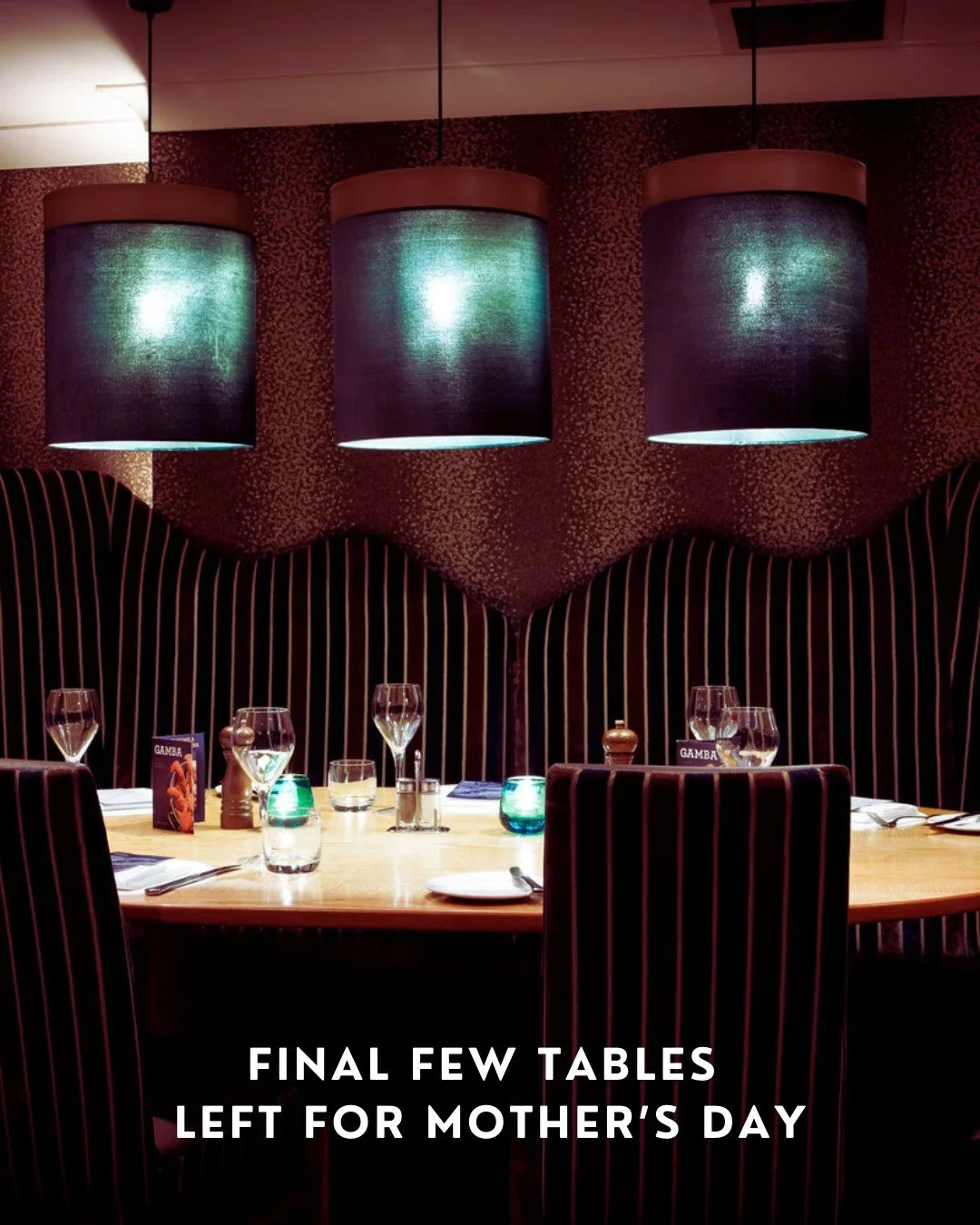 Yet to book but want to treat Mum to something extra special tomorrow? 

Enjoy a gorgeous three-course menu for &pound;40 per person, with beautiful seafood dishes alongside options for non-seafood lovers.

✨ Book now while the last tables remain. ✨
