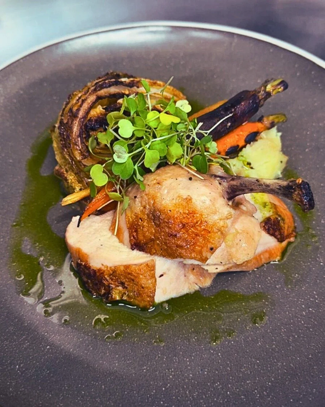 Whether Mum prefers seafood or something else, our Mother's Day Set Menu will make her day this Sunday. 💐 

Our Chicken Supreme is served with heritage carrots, thyme crushed potatoes, Savoy cabbage, and finished with a garlic and lemon jus, it&rsqu