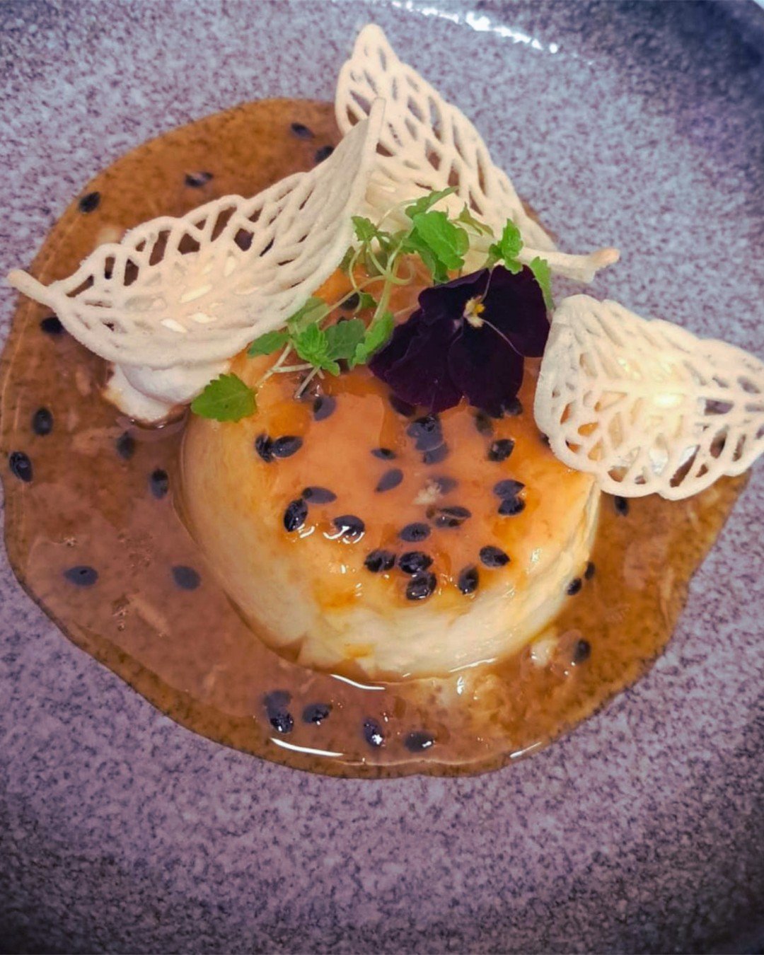 Save room for this 🍮🥥 

End dinner with our Coconut &amp; Passionfruit Cr&egrave;me Caramel.

Silky smooth, delicately caramelised, and lifted with vibrant passionfruit. Finished with fluffy Chantilly cream and a crisp almond tuile for just the rig