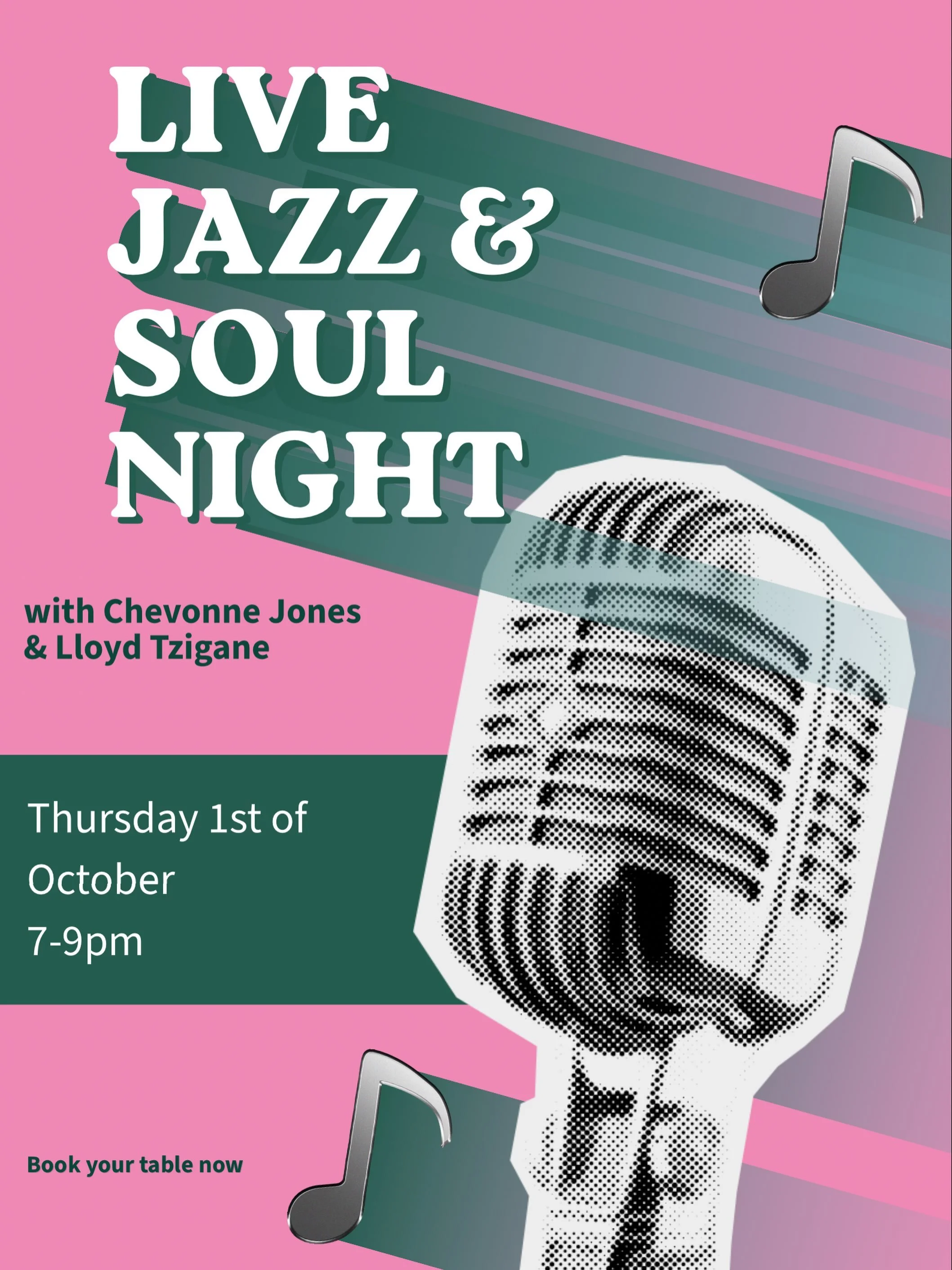 Our next Jazz and Soul Night, on Thursday 1st of October, with @chevonnejonesmusic and @lloyd_tzigane 

Book now 

#glasgow #seafoodrestaurant #gambaglasgow