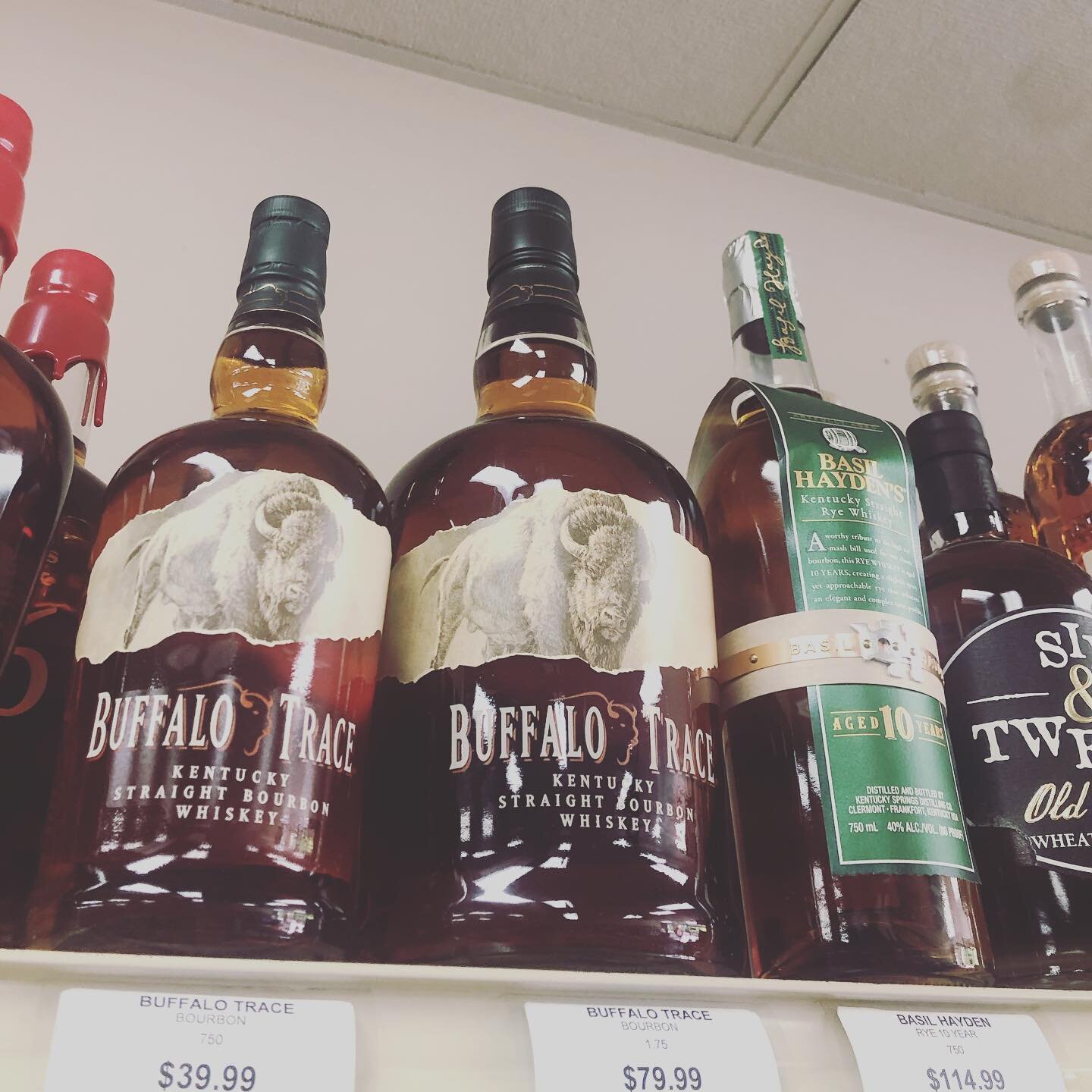 Allocation alert!!
One bottle of Eagle Rare, Buffalo Trace 750 and 1.75 on the shelf at all locations.
Ready, set, go!!!!