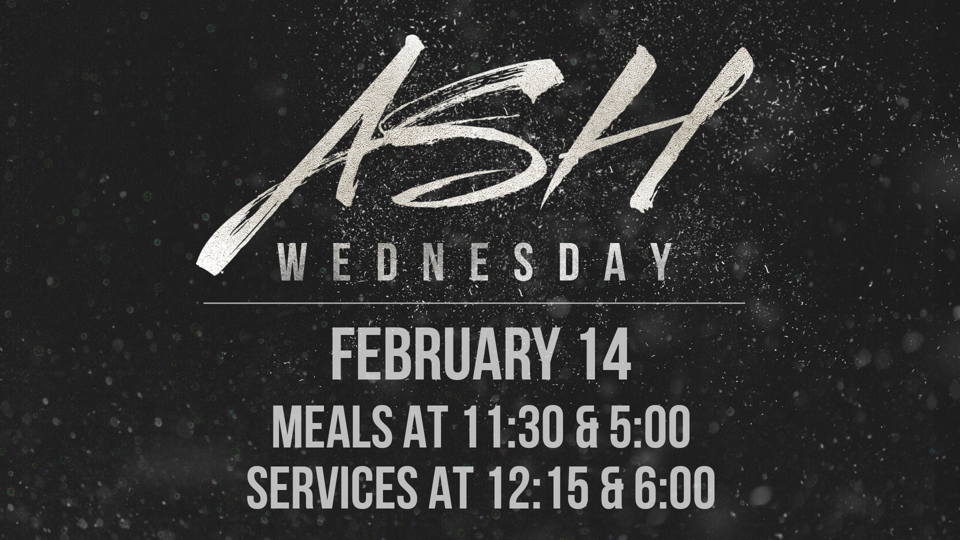 Ash Wednesday