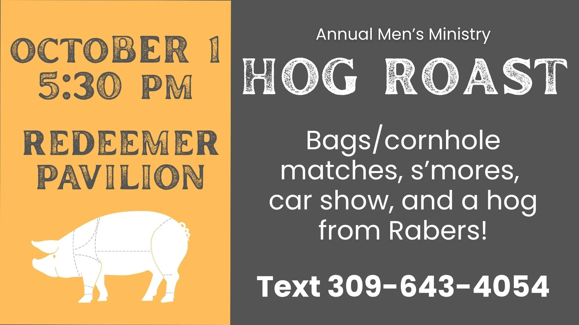 Men's Hog Roast