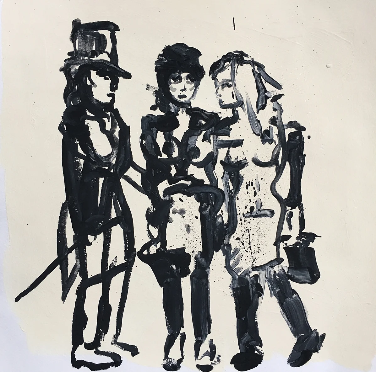 After the Fall, 2018 flashe on paper 12 x 12 inches
