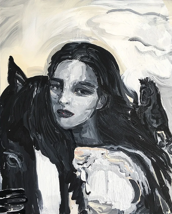 Catherine, 2019 flashe on panel 16 x 20 inches