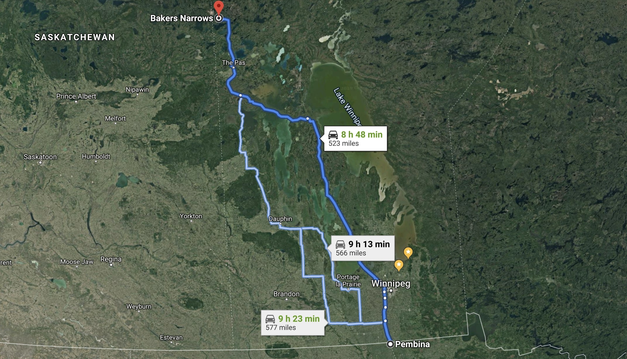 The trip to Lake Athapapuskow in Northern Manitoba.